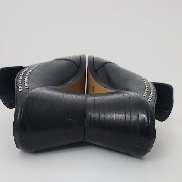 1.State Lon Black Genuine Leather Studded Mules Size 6 - Picture 6 of 8